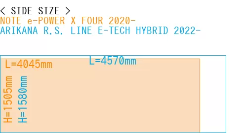 #NOTE e-POWER X FOUR 2020- + ARIKANA R.S. LINE E-TECH HYBRID 2022-
